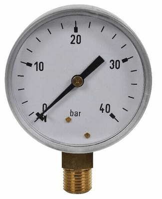 Pièces agricoles - Hydraulique - Manomètre Ø63 0-40bar ¼" inf.