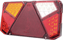 Feu arrière LED rectangle gauche 12-24V, 242x134x36.5mm, 7-fiches, Kramp