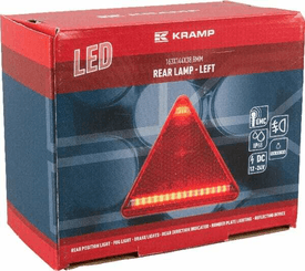 Pièces agricoles - Eclairage - Feu arrière LED triangle gauche, 12-24V, 163x144x38.8mm, Kramp