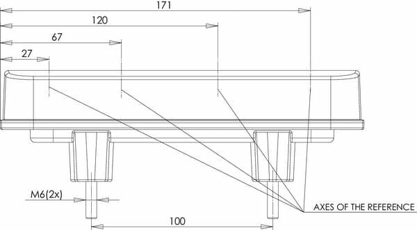 Pièces agricoles - Eclairage - Feu arrière LED rectangle gauche câblé
