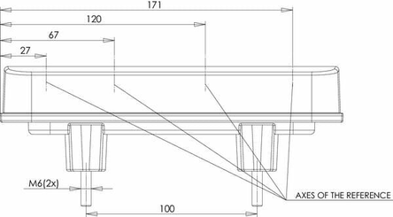 Pièces agricoles - Eclairage - Feu arrière LED rectangle gauche câblé