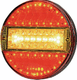 Feu arrière multifonction LED, rond, 12-24V, Ø 140mm, 7 fiches, Kramp