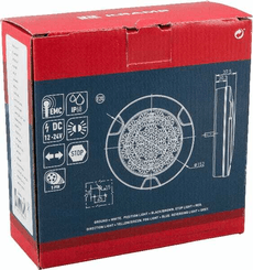 Pièces agricoles - Eclairage - Feu arrière multifonction LED, rond, 12-24V, Ø 152mm, 5 fiches, Kramp