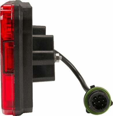 Pièces agricoles - Eclairage - Feu arrière LED rectangle gauche 12-24V, 242x134x36.5mm, 7-fiches, Kramp