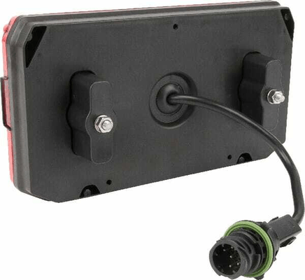 Pièces agricoles - Eclairage - Feu arrière LED rectangle gauche 12-24V, 242x134x36.5mm, 7-fiches, Kramp