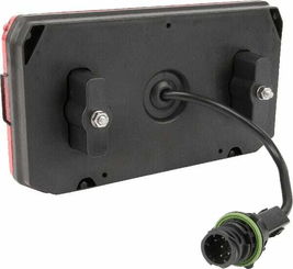 Pièces agricoles - Eclairage - Feu arrière LED rectangle gauche 12-24V, 242x134x36.5mm, 7-fiches, Kramp