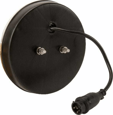 Pièces agricoles - Eclairage - Feu arrière multifonction LED, rond, 12-24V, Ø 152mm, 5 fiches, Kramp