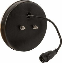 Pièces agricoles - Eclairage - Feu arrière multifonction LED, rond, 12-24V, Ø 152mm, 5 fiches, Kramp