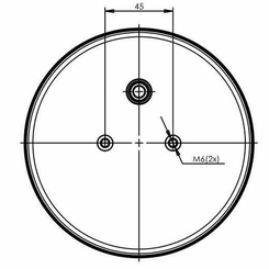 Pièces agricoles - Eclairage - Feu arrière multifonction LED, rond, 12-24V, Ø 152mm, 5 fiches, Kramp