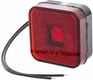Feu de gabarit LED, carré, 12-24V, 65x65x28mm, Kramp