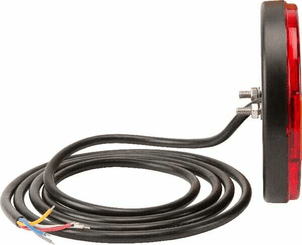 Pièces agricoles - Eclairage - Feu arrière multifonction LED, rond, 12-24V, Ø 140mm, Kramp