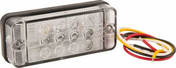 Pièces agricoles - Eclairage - Feu arrière multifonction LED rectangle universel, 12-24V, 107.4x46.7x23mm, Kramp