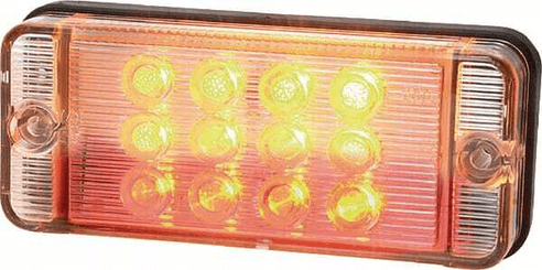 Pièces agricoles - Eclairage - Feu arrière multifonction LED rectangle universel, 12-24V, 107.4x46.7x23mm, Kramp