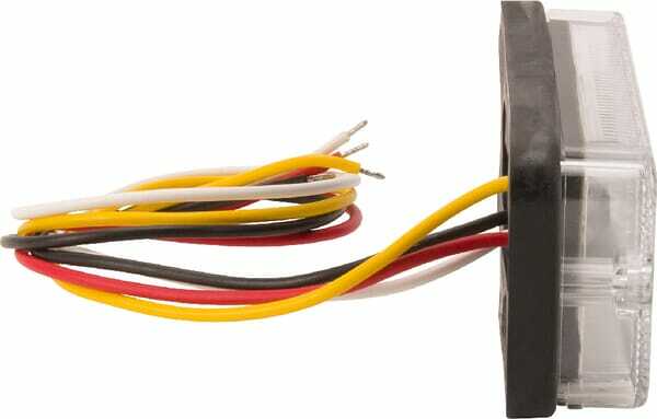 Pièces agricoles - Eclairage - Feu arrière multifonction LED rectangle universel, 12-24V, 107.4x46.7x23mm, Kramp