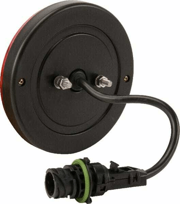 Pièces agricoles - Eclairage - Feu arrière multifonction LED, rond, 12-24V, Ø 140mm, 7 fiches, Kramp