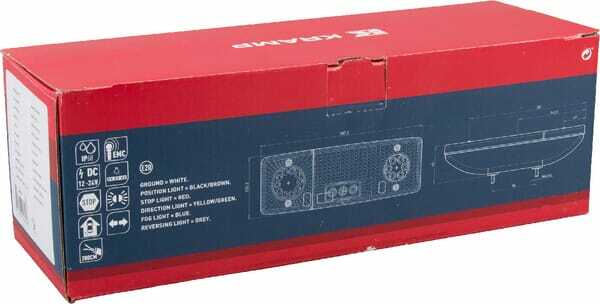 Pièces agricoles - Eclairage - Feu arrière LED rectangle gauche 12-24V, 287.5x100.5x65mm, Kramp