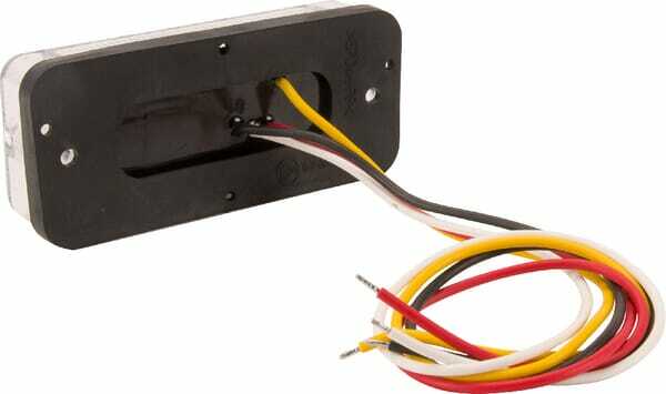Pièces agricoles - Eclairage - Feu arrière multifonction LED rectangle universel, 12-24V, 107.4x46.7x23mm, Kramp