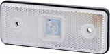 Feu de gabarit LED, 0.4/0.7W, rectangulaire, 12/24V, blanc, 112x45x11mm, 1 LED, gopart