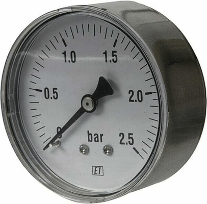 Pièces agricoles - Hydraulique - Manomètre Ø63 0-2,5bar ¼" ar.