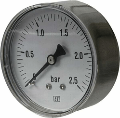Pièces agricoles - Hydraulique - Manomètre Ø63 0-2,5bar ¼" ar.