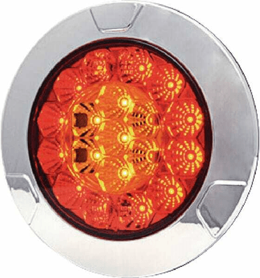Pièces agricoles - Eclairage - Feu arrière multifonction LED, rond, 12-24V, Ø 152mm, Kramp