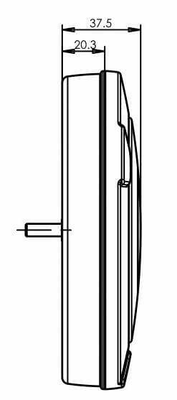 Pièces agricoles - Eclairage - Feu arrière multifonction LED, rond, 12-24V, Ø 152mm, Kramp