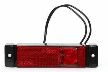 Pièces agricoles - Eclairage - Feu de gabarit LED, rectangulaire, 12-24V, 130x32x20mm, Kramp