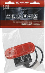 Pièces agricoles - Eclairage - Feu de gabarit LED, rectangulaire, 12-24V, 114x40x25mm, Jaeger, Kramp