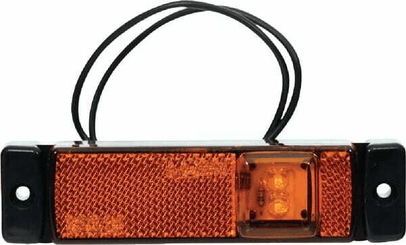 Pièces agricoles - Eclairage - Feu de gabarit LED, rectangulaire, 12-24V, 130x32x20.5mm, Kramp