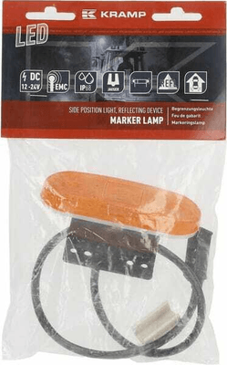 Pièces agricoles - Eclairage - Feu de gabarit LED, rectangulaire, 12-24V, 113,5x40x26,5mm, Jaeger, Kramp