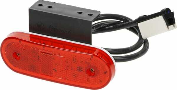 Pièces agricoles - Eclairage - Feu de gabarit LED, rectangulaire, 12-24V, 114x40x25mm, Jaeger, Kramp