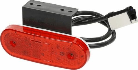Pièces agricoles - Eclairage - Feu de gabarit LED, rectangulaire, 12-24V, 114x40x25mm, Jaeger, Kramp