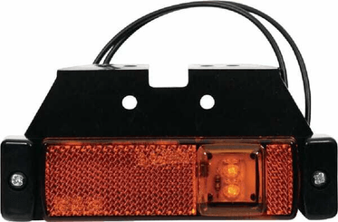 Pièces agricoles - Eclairage - Feu de gabarit LED, rectangulaire, 12-24V, 130x32x20.5mm, Kramp