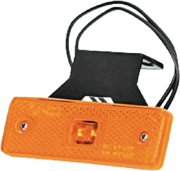 Pièces agricoles - Eclairage - Feu de gabarit LED, rectangulaire, 12-24V, 98x31.5x25mm, Kramp