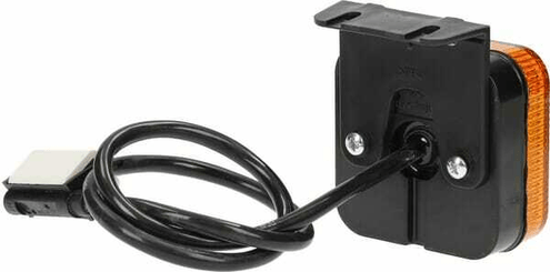 Pièces agricoles - Eclairage - Feu de gabarit LED, carré, 12-24V, 65x65x28mm, Jaeger, Kramp