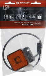 Pièces agricoles - Eclairage - Feu de gabarit LED, carré, 12-24V, 65x65x28mm, Jaeger, Kramp