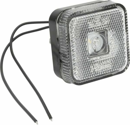 Pièces agricoles - Eclairage - Feu de gabarit LED, carré, 12-24V, 65x65x28mm, Kramp