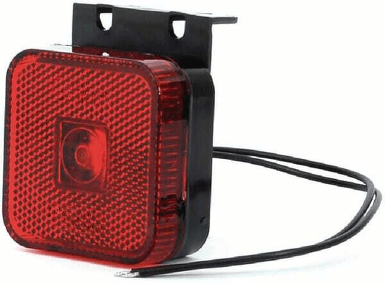 Pièces agricoles - Eclairage - Feu de gabarit LED, carré, 12-24V, 65x65x28mm, Kramp