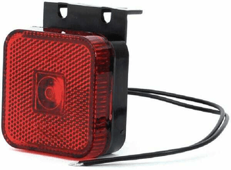 Pièces agricoles - Eclairage - Feu de gabarit LED, carré, 12-24V, 65x65x28mm, Kramp