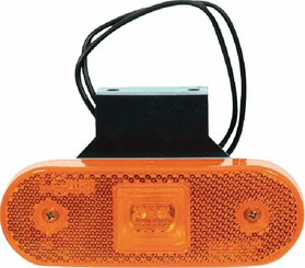 Pièces agricoles - Eclairage - Feu de gabarit LED, rectangulaire, 12-24V, 113.5x40x26.5mm, Kramp