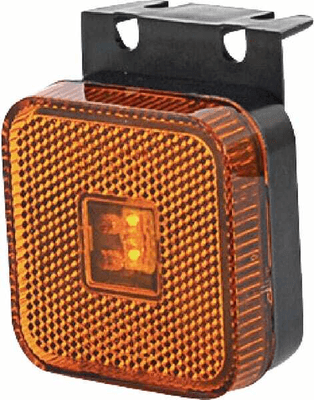 Pièces agricoles - Eclairage - Feu de gabarit LED, carré, 12-24V, 65x65x28mm, Kramp