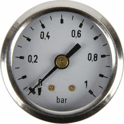 Pièces agricoles - Hydraulique - Manomètre Ø40mm 0-1bar1/8"