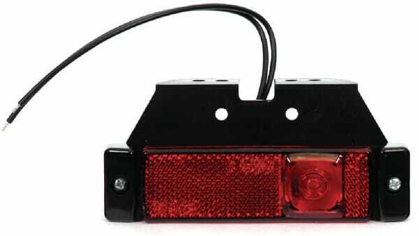 Pièces agricoles - Eclairage - Feu de gabarit LED, rectangulaire, 12-24V, 130x57x43mm, Kramp