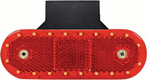 Feu de gabarit LED, rectangulaire, 12-24V, 114x40x25mm, Kramp