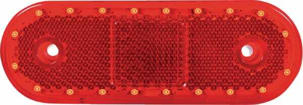 Pièces agricoles - Eclairage - Feu de gabarit LED, rectangulaire, 12-24V, 114x40x25mm, Kramp