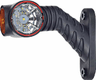 Feu de gabarit droit LED, 0,7/1,4W, 12/24V, blanc/orange/rouge, 110x55x125mm, 3 LED, Kramp