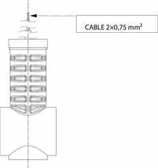 Pièces agricoles - Eclairage - Feu de gabarit LED, 0.7/1.4W, 12/24V, blanc/orange/rouge 100x55x118mm, 3 LED's, Kramp