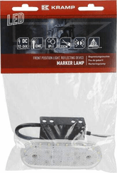 Pièces agricoles - Eclairage - Feu de gabarit LED, rectangulaire, 12-24V, 114x40x25mm, Kramp