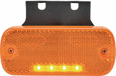 Pièces agricoles - Eclairage - Feu de gabarit LED, rectangulaire, 12-24V, 105.4x45x11.8mm, Kramp