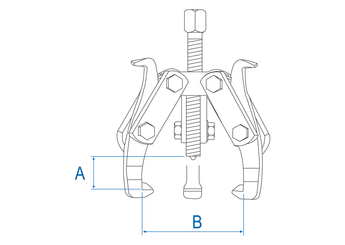 Outils - Outils divers - Extracteur 3 griffes 150mm